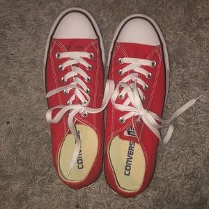 Converse red ❤️ low top shoes